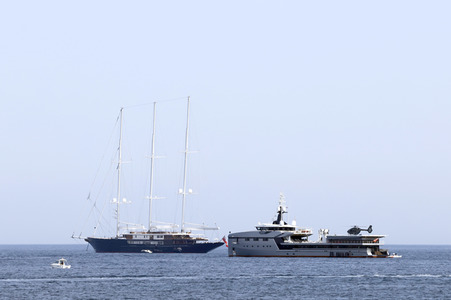 Jeff Bezos Superyacht 'Koru' in Cannes
