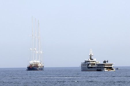 Jeff Bezos Superyacht 'Koru' in Cannes