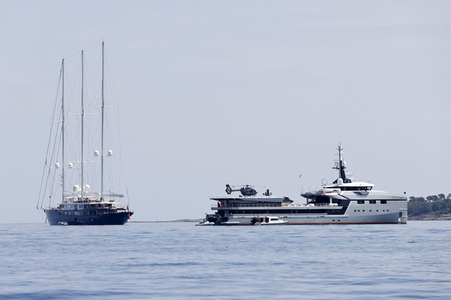 Jeff Bezos Superyacht 'Koru' in Cannes