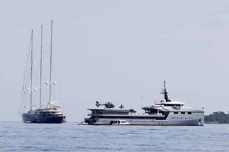 Jeff Bezos Superyacht 'Koru' in Cannes
