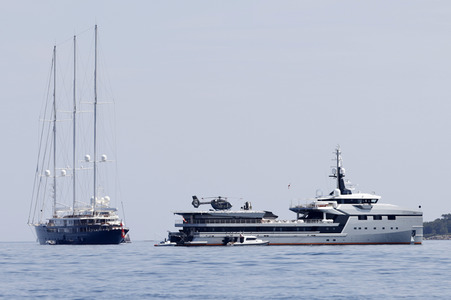 Jeff Bezos Superyacht 'Koru' in Cannes