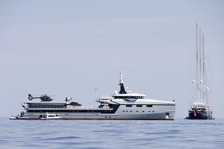 Jeff Bezos Superyacht 'Koru' in Cannes