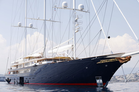 Jeff Bezos Superyacht 'Koru' in Cannes