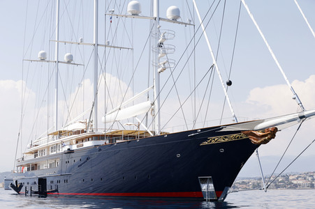 Jeff Bezos Superyacht 'Koru' in Cannes
