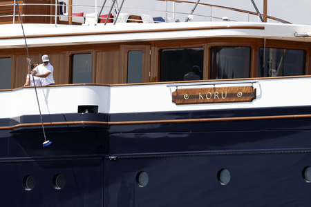 Jeff Bezos Superyacht 'Koru' in Cannes