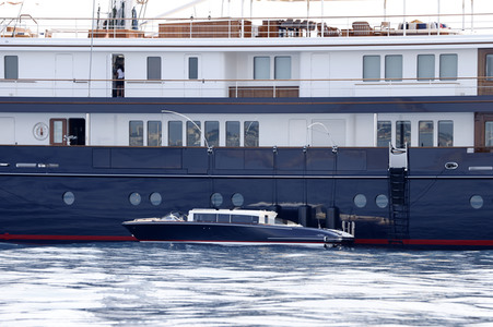 Jeff Bezos Superyacht 'Koru' in Cannes