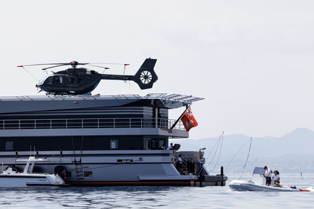 Jeff Bezos Superyacht 'Koru' in Cannes