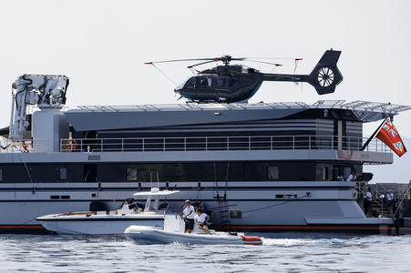 Jeff Bezos Superyacht 'Koru' in Cannes