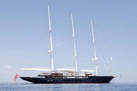 Jeff Bezos Superyacht 'Koru' in Cannes