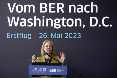 Erstflugveranstaltung United Airlines nach Washington, D.C. in Berlin