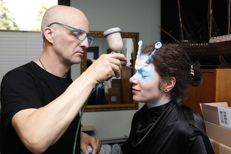 GEEK ART: Andorianer / Andorian Bodypainting