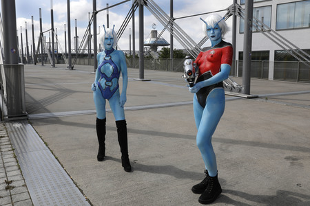 GEEK ART: Andorianer / Andorian Bodypainting