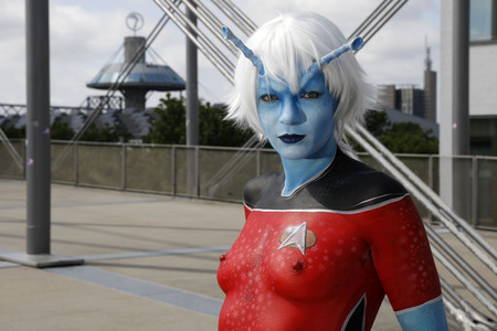 GEEK ART: Andorianer / Andorian Bodypainting