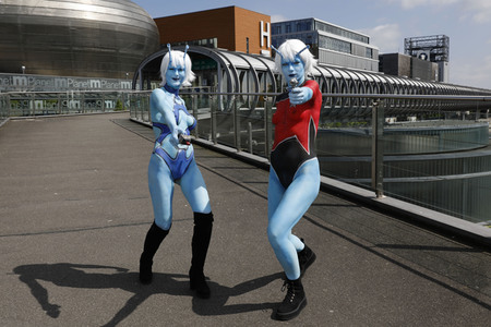 GEEK ART: Andorianer / Andorian Bodypainting