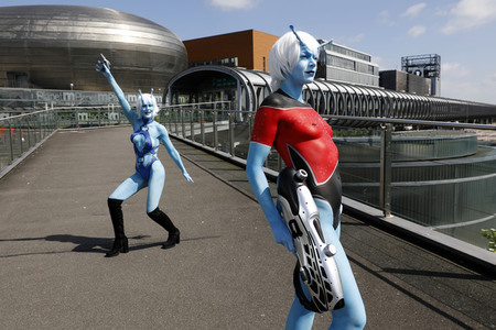 GEEK ART: Andorianer / Andorian Bodypainting