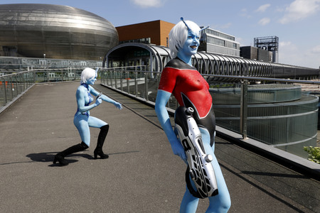 GEEK ART: Andorianer / Andorian Bodypainting