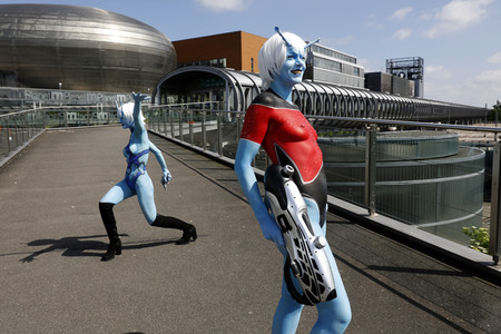 GEEK ART: Andorianer / Andorian Bodypainting