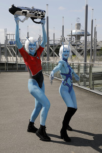 GEEK ART: Andorianer / Andorian Bodypainting