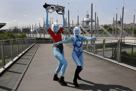 GEEK ART: Andorianer / Andorian Bodypainting