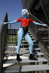 GEEK ART: Andorianer / Andorian Bodypainting