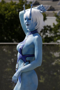 GEEK ART: Andorianer / Andorian Bodypainting