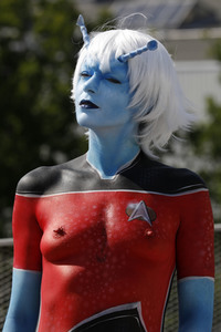 GEEK ART: Andorianer / Andorian Bodypainting
