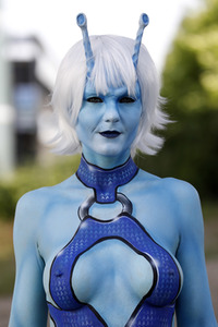 GEEK ART: Andorianer / Andorian Bodypainting