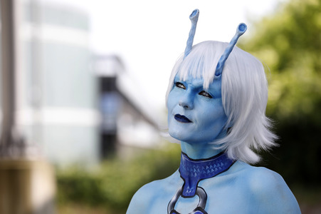 GEEK ART: Andorianer / Andorian Bodypainting