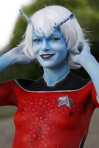 GEEK ART: Andorianer / Andorian Bodypainting