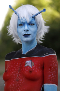 GEEK ART: Andorianer / Andorian Bodypainting