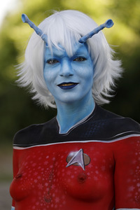 GEEK ART: Andorianer / Andorian Bodypainting