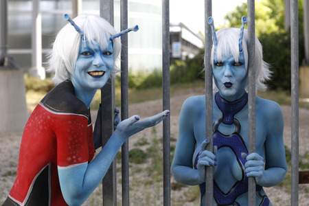 GEEK ART: Andorianer / Andorian Bodypainting