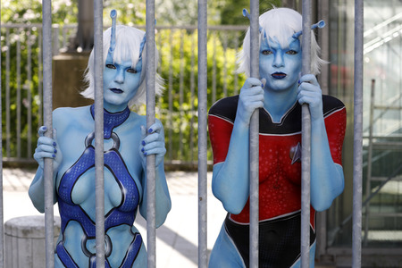 GEEK ART: Andorianer / Andorian Bodypainting