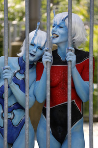 GEEK ART: Andorianer / Andorian Bodypainting