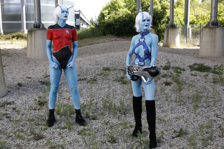 GEEK ART: Andorianer / Andorian Bodypainting