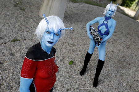 GEEK ART: Andorianer / Andorian Bodypainting