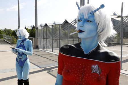 GEEK ART: Andorianer / Andorian Bodypainting