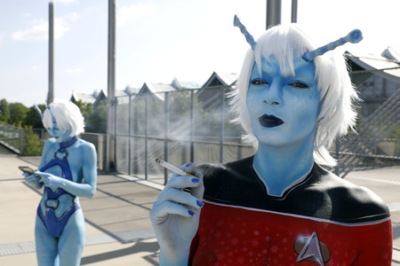 GEEK ART: Andorianer / Andorian Bodypainting