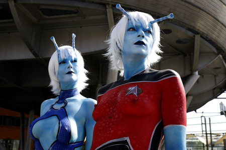 GEEK ART: Andorianer / Andorian Bodypainting