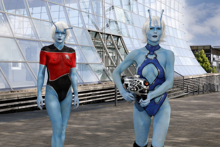 GEEK ART: Andorianer / Andorian Bodypainting