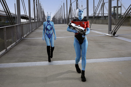GEEK ART: Andorianer / Andorian Bodypainting