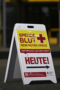 Pressetermin zum Weltblutspendetag in Köln