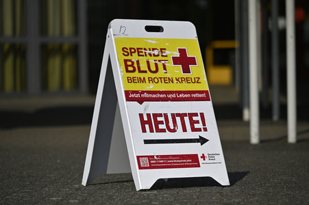 Pressetermin zum Weltblutspendetag in Köln