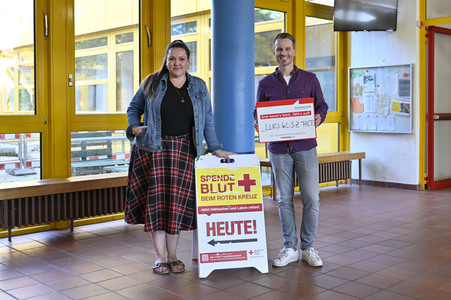 Pressetermin zum Weltblutspendetag in Köln