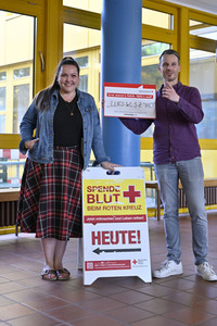 Pressetermin zum Weltblutspendetag in Köln