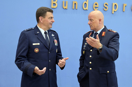 Bundespressekonferenz Air Defender in Berlin
