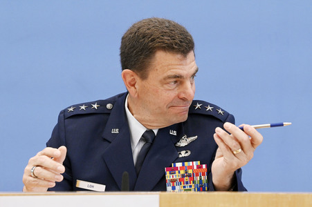 Bundespressekonferenz Air Defender in Berlin