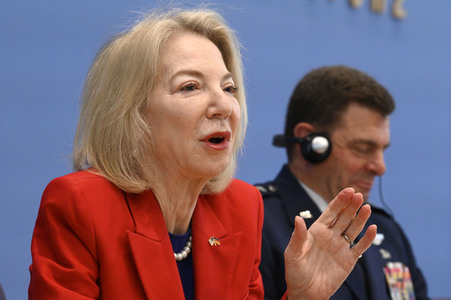 Bundespressekonferenz Air Defender in Berlin
