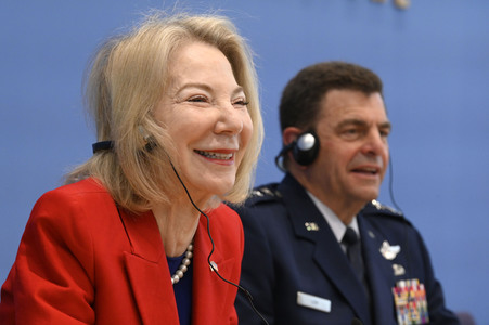 Bundespressekonferenz Air Defender in Berlin