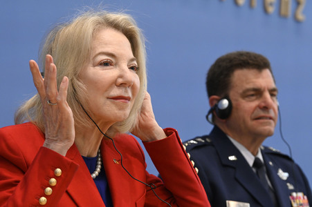 Bundespressekonferenz Air Defender in Berlin